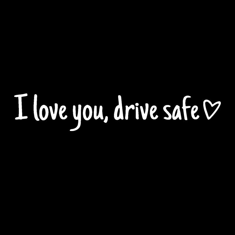 Rearview Mirror Vinyl Decal Reminder