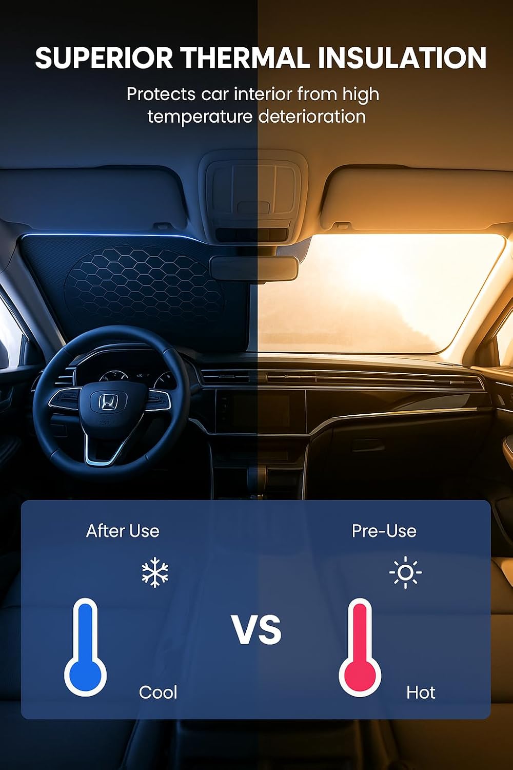 Car windshield heat insulation visor - VelosoleCar windshield heat insulation visorcar - accessories