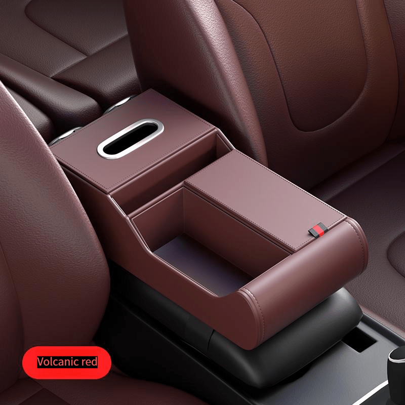 High - end car central armrest box storage box double capacity folding double cup holder car armrest box tissue box - VelosoleHigh - end car central armrest box storage box double capacity folding double cup holder car armrest box tissue boxcar - accessories