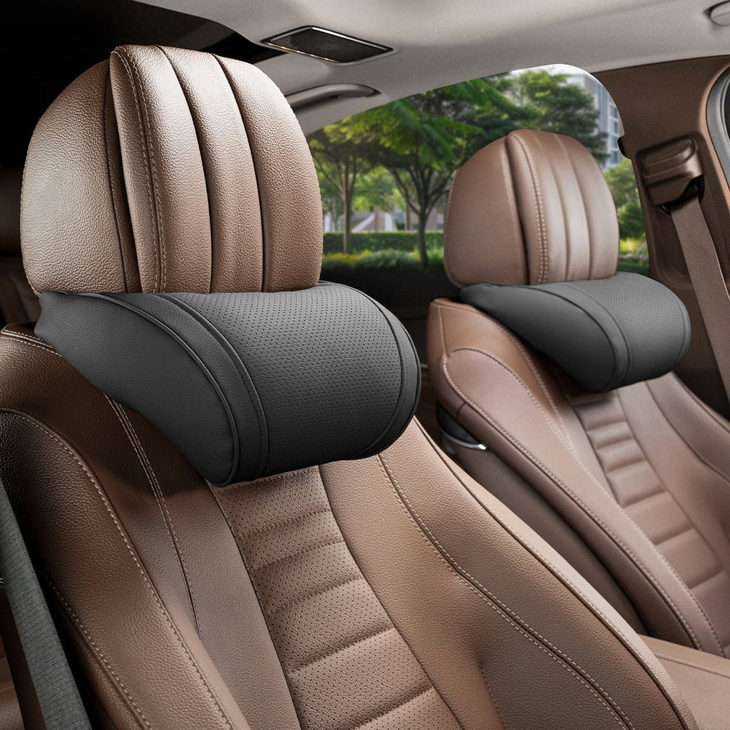 Luxury leather custom car headrest, car neck pillow, car seat lumbar cushion - VelosoleLuxury leather custom car headrest, car neck pillow, car seat lumbar cushioncar - accessories