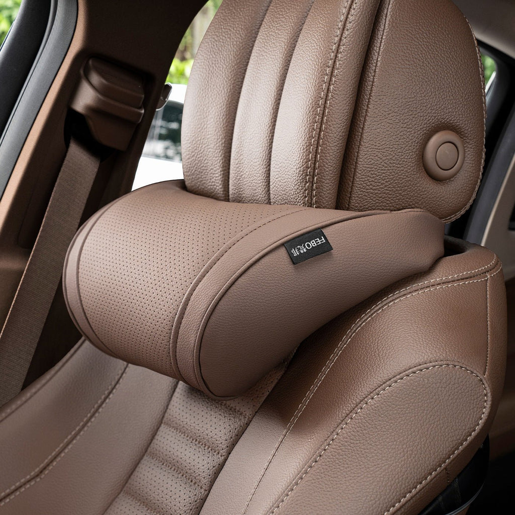 Luxury leather custom car headrest, car neck pillow, car seat lumbar cushion - VelosoleLuxury leather custom car headrest, car neck pillow, car seat lumbar cushioncar - accessories