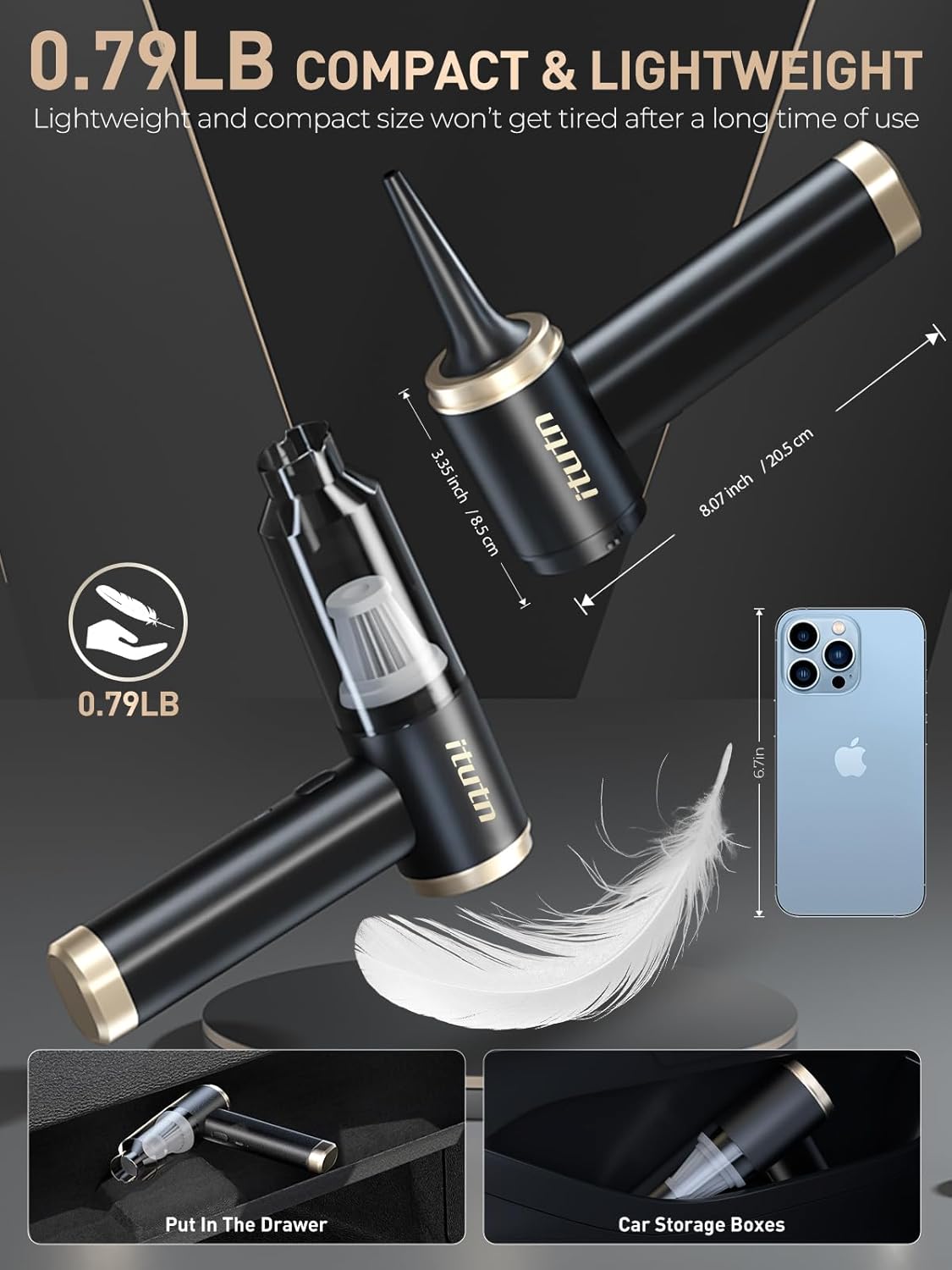 Mini Portable Vacuum for Car, Handheld Small Vacuum Cleaner - VelosoleMini Portable Vacuum for Car, Handheld Small Vacuum Cleanercar - accessories