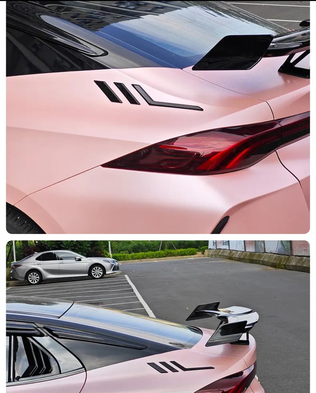 Rear window stickers, lace decoration, modified side wing side logo, sports body decoration stickers - VelosoleRear window stickers, lace decoration, modified side wing side logo, sports body decoration stickerscar - accessories