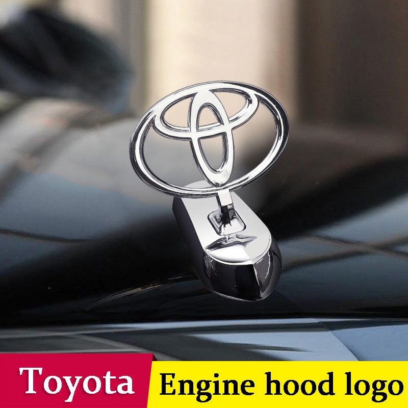 Toyota engine hood logo - 3D metal emblem for car bonnet customization
