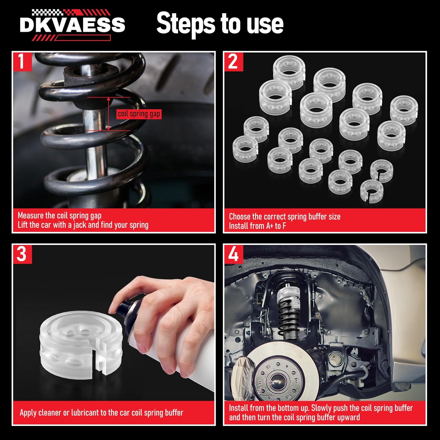 Universal Car Shock Absorber Spring Bumper Power Auto Buffers - VelosoleUniversal Car Shock Absorber Spring Bumper Power Auto Bufferscar - accessories