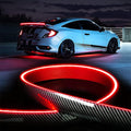 Universal Exterior Rear Roof Spoiler Tail Wing Splitter Carbon Fiber Accessories LED Strip Lights for Cars Driving Brake Turn Signal Running Warning Trim Lamp - VelosoleUniversal Exterior Rear Roof Spoiler Tail Wing Splitter Carbon Fiber Accessories LED Strip Lights for Cars Driving Brake Turn Signal Running Warning Trim Lampcar - accessories